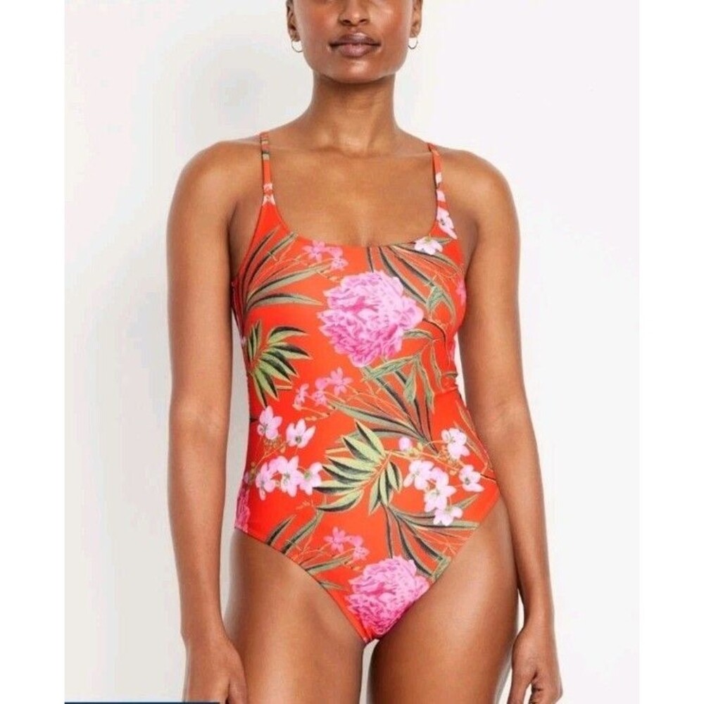 Old Navy one piece floral bathing suit Size XL